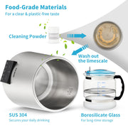 4L Water Distiller Distilled Water Maker 1 L/H w/ Timing Dual-Temp Silver V952-DSDW1LH4L220VO4CHV3