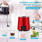 4L Water Distiller Distilled Water Maker 1 L/H w/ Timing Dual Temp Red V952-DSDW1LH4L220VZ53OV3