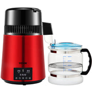 4L Water Distiller Distilled Water Maker 1 L/H w/ Timing Dual Temp Red V952-DSDW1LH4L220VZ53OV3