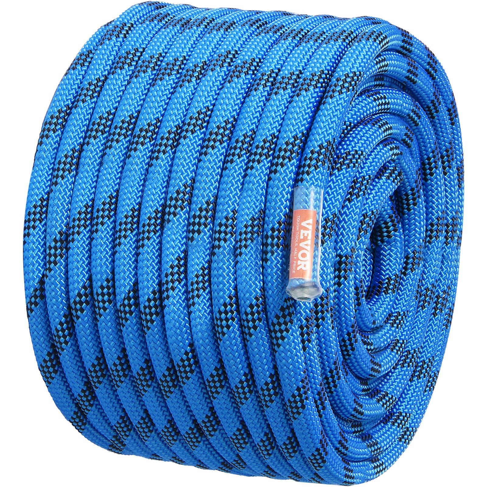 12.7mm Static Climbing Rope, 45.7M(150ft) Outdoor Rock Climbing Rope 30KN Breaking Tension, Fiber Rope with V952-DSJLSLSXWS15D8FTZV0