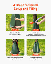 Tree Watering Bag, 12 Packs 20 Gallons Watering Bags for New Trees, 5-9 Hours Slow Release Refillable Tree V952-DSJSD20GAL12ZAUMNV0