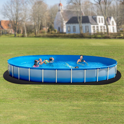 Oval Pool Liner Pad, 12 x 24 ft Pool Liner Pad for Above Ground Swimming Pools, Extra-Thick Pool Mat, V952-DSYYCDDOVAL1FNG34001V0