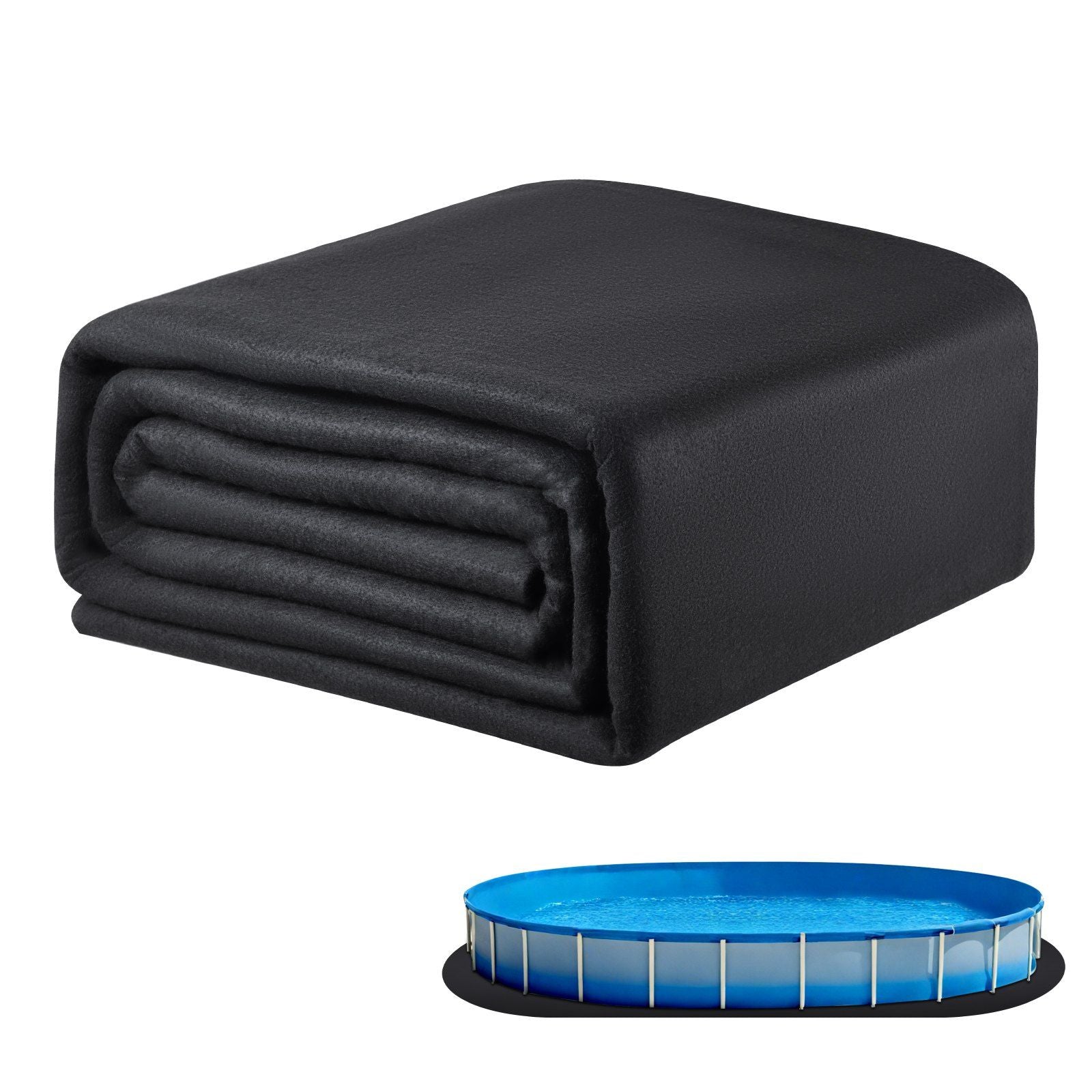 Oval Pool Liner Pad, 18 x 33 ft Pool Liner Pad for Above Ground Swimming Pools, Extra-Thick Pool Mat, V952-DSYYCDDOVAL1YFH9K001V0