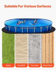 Oval Pool Liner Pad, 18 x 33 ft Pool Liner Pad for Above Ground Swimming Pools, Extra-Thick Pool Mat, V952-DSYYCDDOVAL1YFH9K001V0
