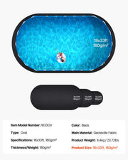 Oval Pool Liner Pad, 18 x 33 ft Pool Liner Pad for Above Ground Swimming Pools, Extra-Thick Pool Mat, V952-DSYYCDDOVAL1YFH9K001V0
