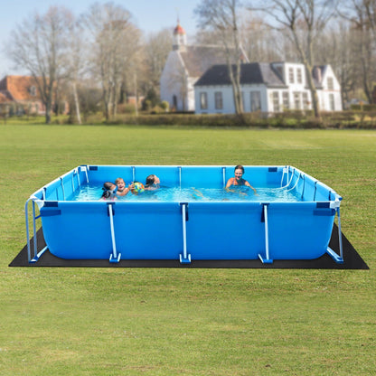 Rectangle Pool Liner Pad, 16 x 32 ft Pool Liner Pad for Above Ground Swimming Pools, Extra-Thick Pool Mat, V952-DSYYCDDRECTAWHGHE001V0