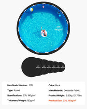 27ft Round Pool Liner Pad, Pool Liner Pad for Above Ground Swimming Pools, Extra-Thick Pool Mat, Prevents V952-DSYYCDDROUND7IZE8001V0