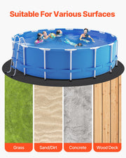 21ft Round Pool Liner Pad, Pool Liner Pad for Above Ground Swimming Pools, Extra-Thick Pool Mat, Prevents V952-DSYYCDDROUNDK28J1001V0