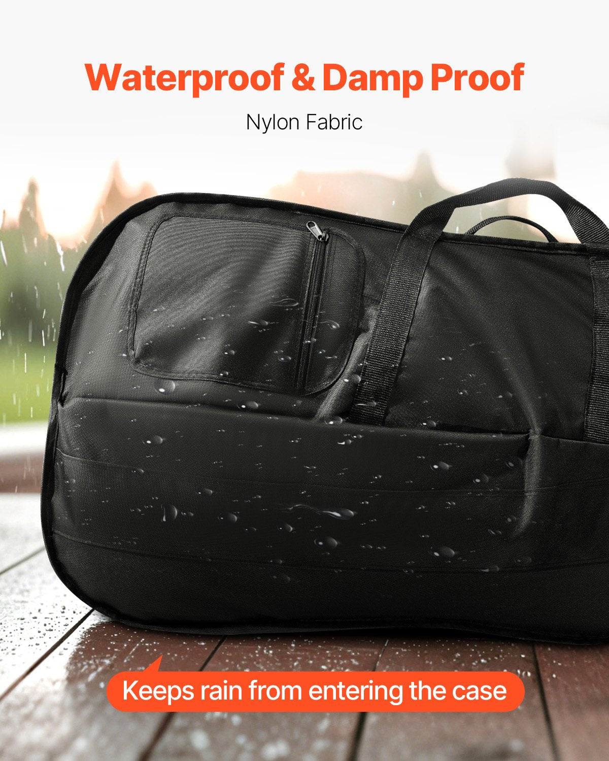 4/4 Full Size Cello Case, Nylon Waterproof, Lightweight Portable Travel Carrying Bag, with Reinforced Handle, V952-DTQHTQXNLXH4SBV0V001V0