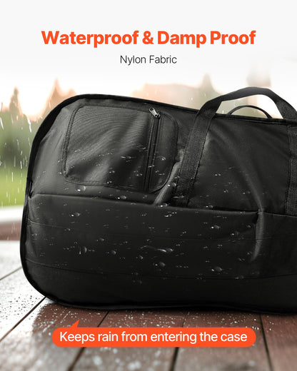 4/4 Full Size Cello Case, Nylon Waterproof, Lightweight Portable Travel Carrying Bag, with Reinforced Handle, V952-DTQHTQXNLXH4SBV0V001V0