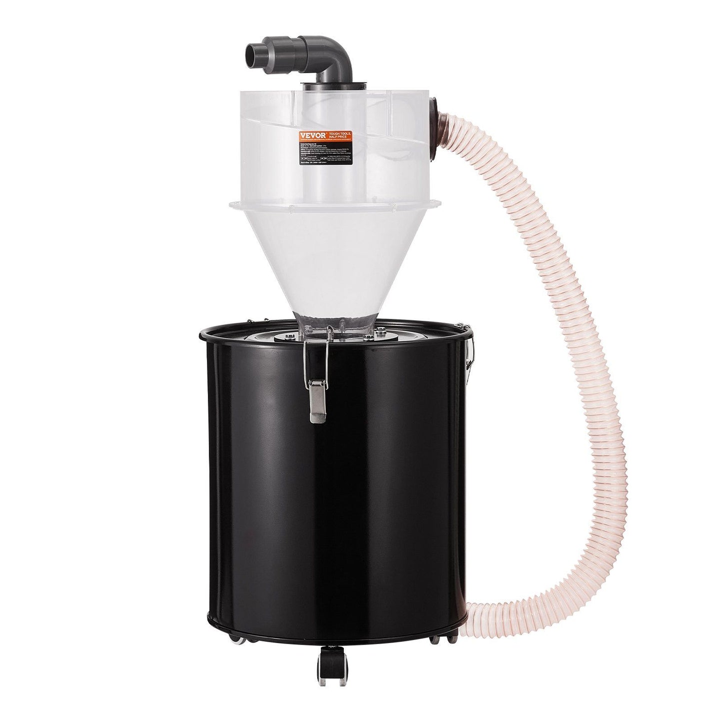 Cyclone Dust Separator with Metal Tank, 4" Retrofit Cyclone Separator for Dust Collectors, ABS Dust Deputy V952-DTXFCCQTJZXBLCKLWV0
