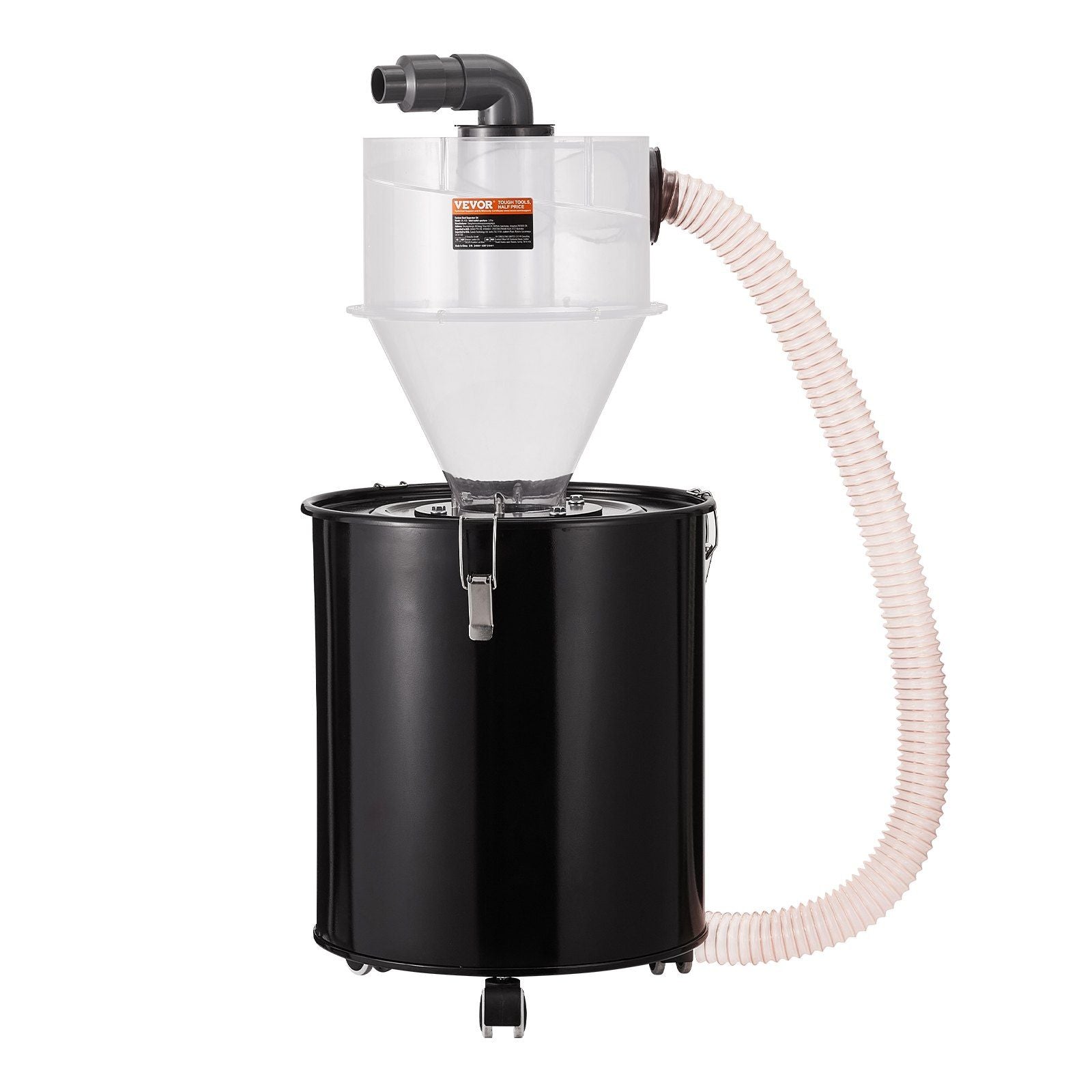 Cyclone Dust Separator with Metal Tank, 4" Retrofit Cyclone Separator for Dust Collectors, ABS Dust Deputy V952-DTXFCCQTJZXBLCKLWV0