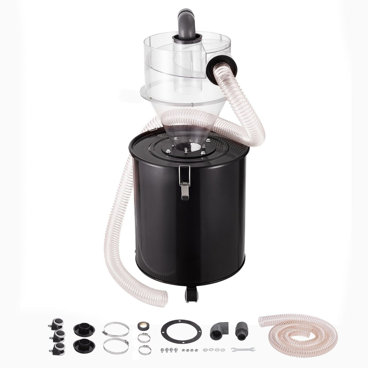 Cyclone Dust Separator with Metal Tank, 4" Retrofit Cyclone Separator for Dust Collectors, ABS Dust Deputy V952-DTXFCCQTJZXBLCKLWV0