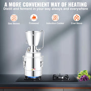 10L Alcohol Distiller Machine Brewing Equipment DIY Whiskey Home Still V952-DTZLQB10L220VC697V3