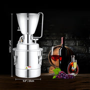 10L Alcohol Distiller Machine Brewing Equipment DIY Whiskey Home Still V952-DTZLQB10L220VC697V3