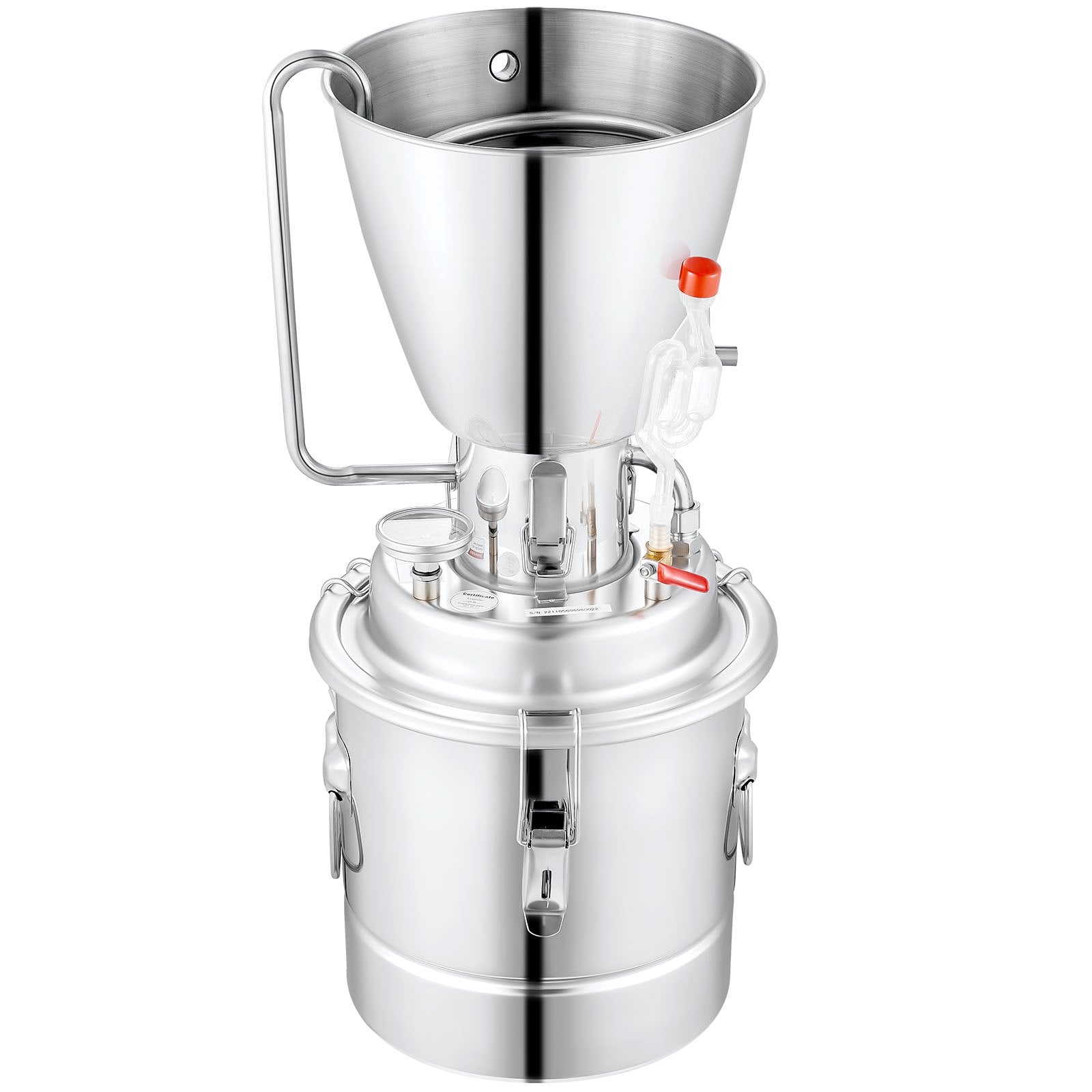 10L Alcohol Distiller Machine Brewing Equipment DIY Whiskey Home Still V952-DTZLQB10L220VC697V3