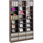 Media Storage Cabinet, 9-layer DVD Shelf Holds up to 756 CDs, Adjustable CD Shelves 27 Compartments, Protects V952-DVDCDCCJKFS2574OVV0