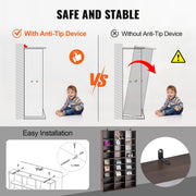Media Storage Cabinet, 9-layer DVD Shelf Holds up to 756 CDs, Adjustable CD Shelves 27 Compartments, Protects V952-DVDCDCCJKFS2574OVV0