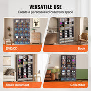 Media Storage Cabinet, 9-layer DVD Shelf Holds up to 756 CDs, Adjustable CD Shelves 27 Compartments, Protects V952-DVDCDCCJKFS2574OVV0