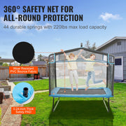 6FT Trampoline for Kids, 72" Indoor/Outdoor Toddlers Trampoline, Mini Baby Trampoline with Safety Enclosure V952-DWJXBC6YCDWJRH2SYV0