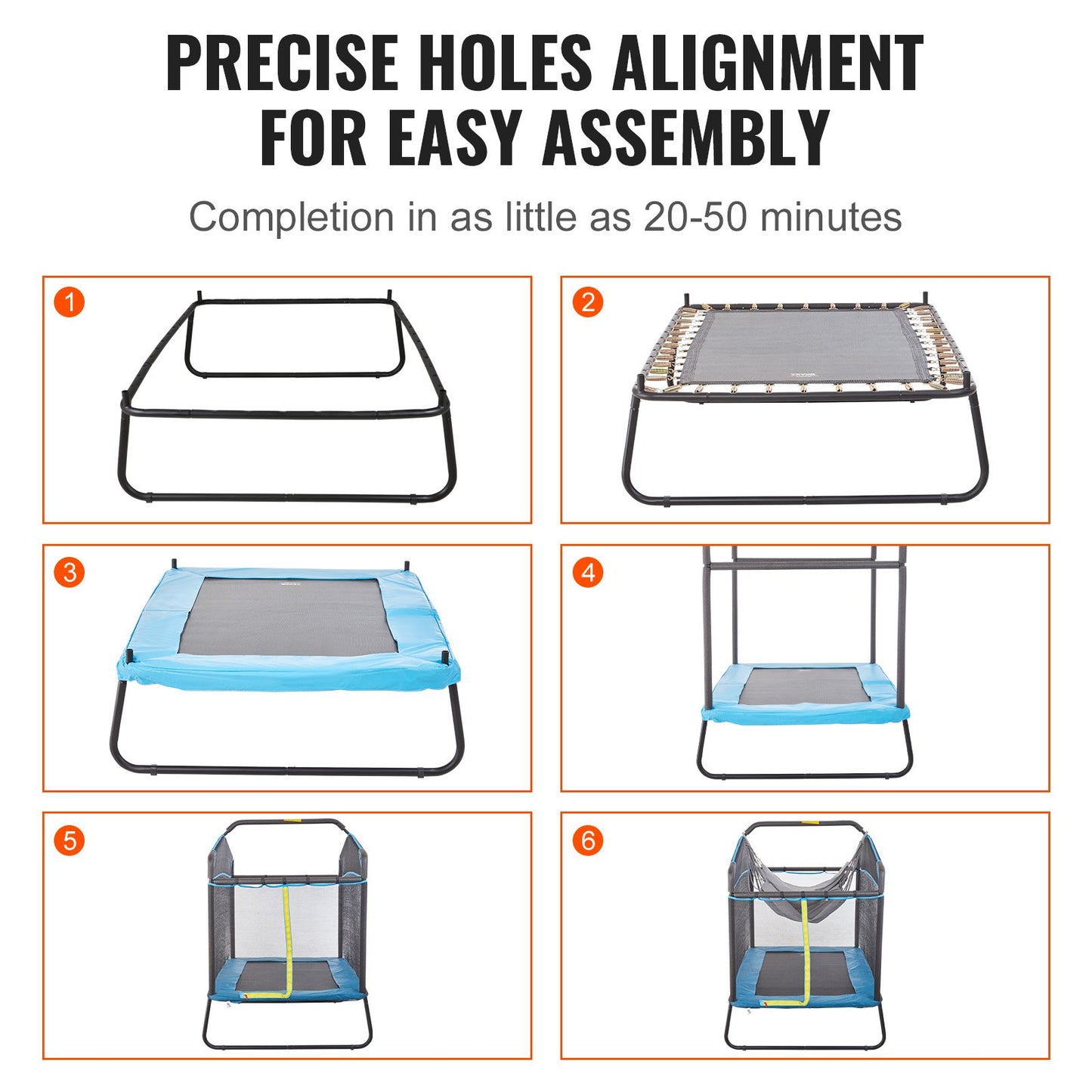 6FT Trampoline for Kids, 72" Indoor/Outdoor Toddlers Trampoline, Mini Baby Trampoline with Safety Enclosure V952-DWJXBC6YCDWJRH2SYV0