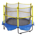 5FT Trampoline for Kids, 60" Indoor Outdoor Trampoline with Safety Enclosure Net, Basketball Hoop and Ocean V952-DWYXBC5YCDWYPRW3SV0