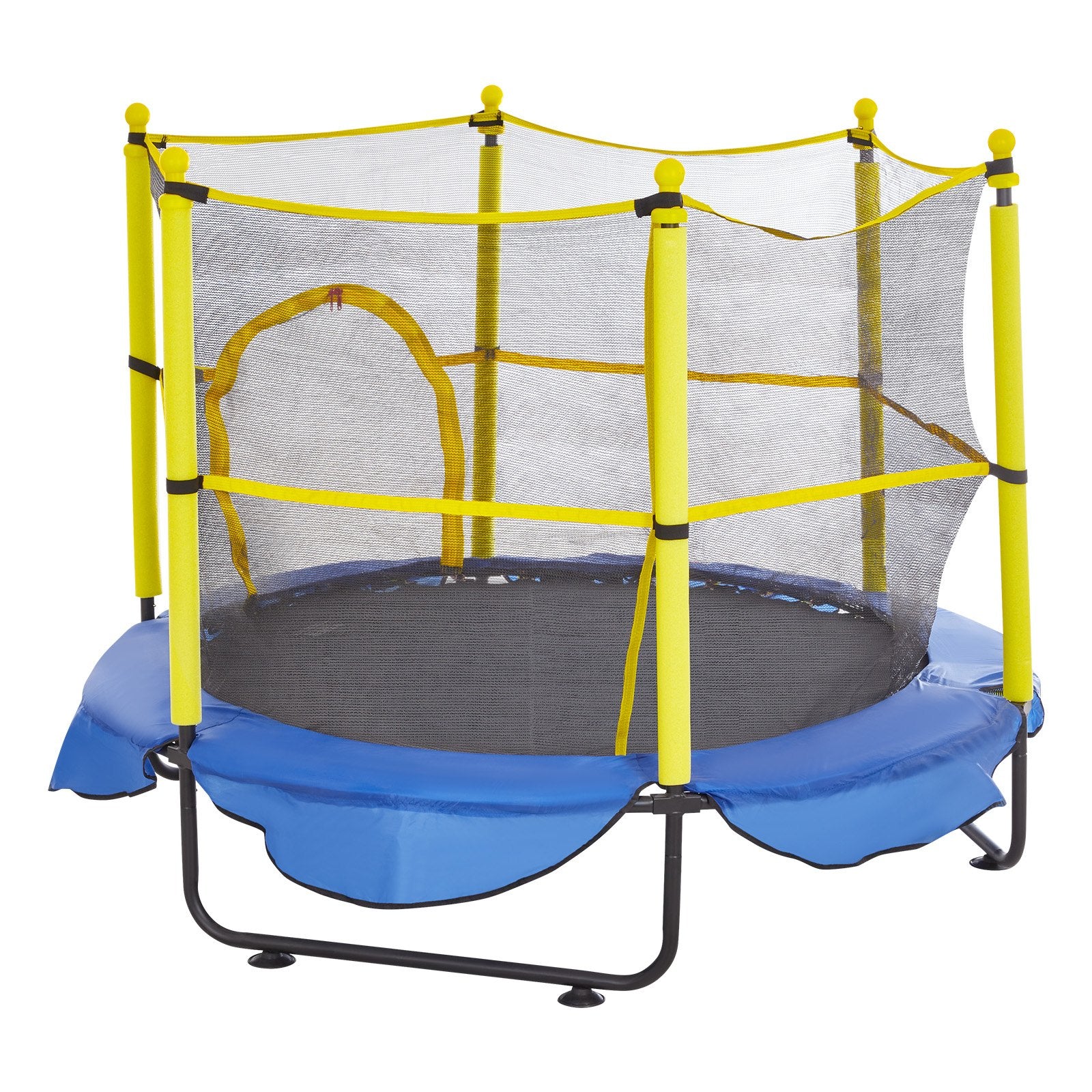 5FT Trampoline for Kids, 60" Indoor Outdoor Trampoline with Safety Enclosure Net, Basketball Hoop and Ocean V952-DWYXBC5YCDWYPRW3SV0