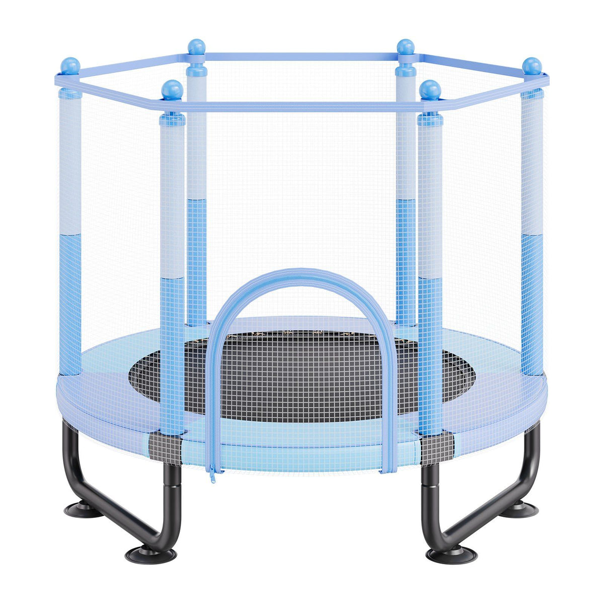 60" Kids Trampoline, 5FT Indoor Outdoor Trampoline, Mini Toddler Recreational Trampolinewith Safety Enclosure V952-DWYXBC60YCDW6KFK8V0