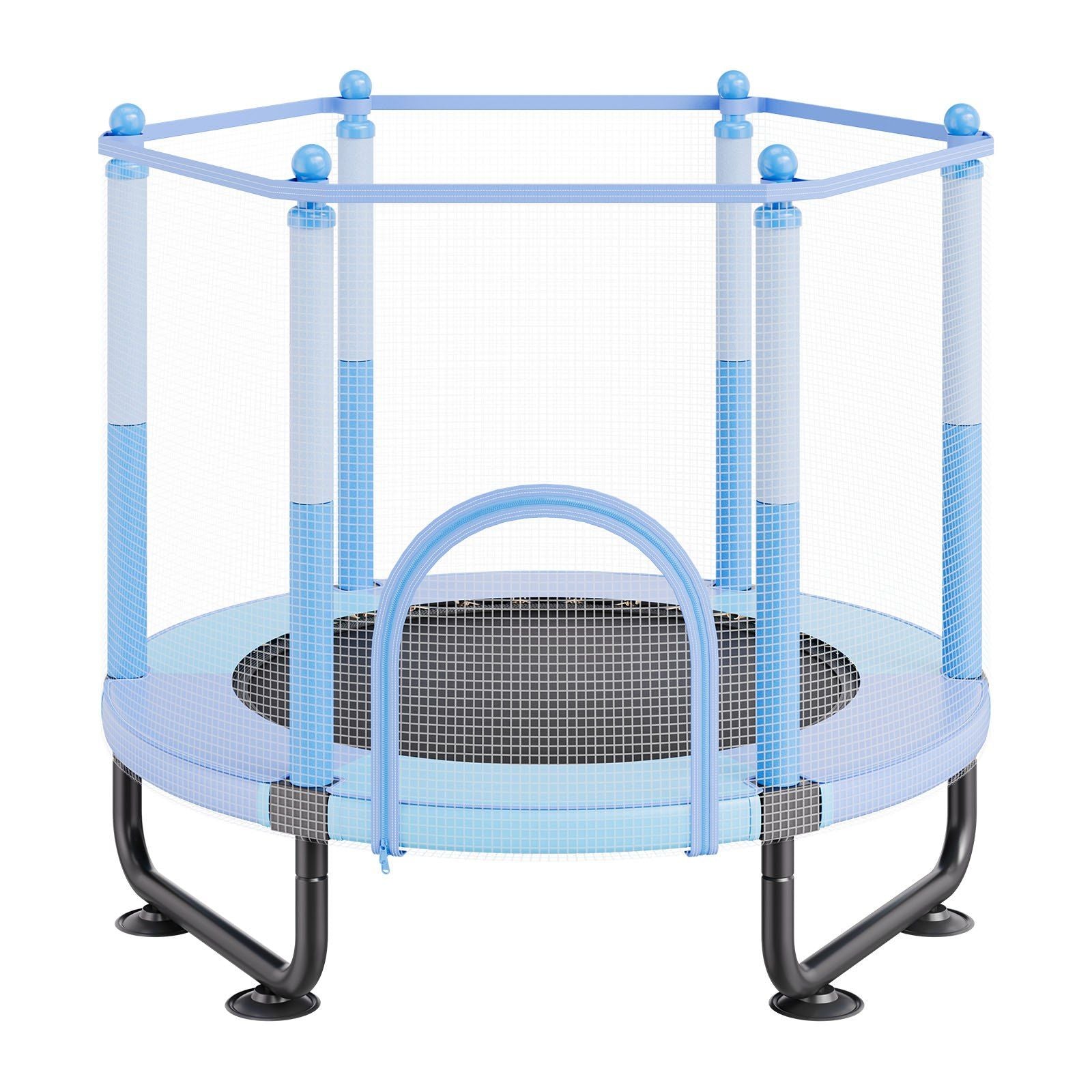 60" Kids Trampoline, 5FT Indoor Outdoor Trampoline, Mini Toddler Recreational Trampolinewith Safety Enclosure V952-DWYXBC60YCDW6KFK8V0