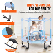 60" Kids Trampoline, 5FT Indoor Outdoor Trampoline, Mini Toddler Recreational Trampolinewith Safety Enclosure V952-DWYXBC60YCDW6KFK8V0