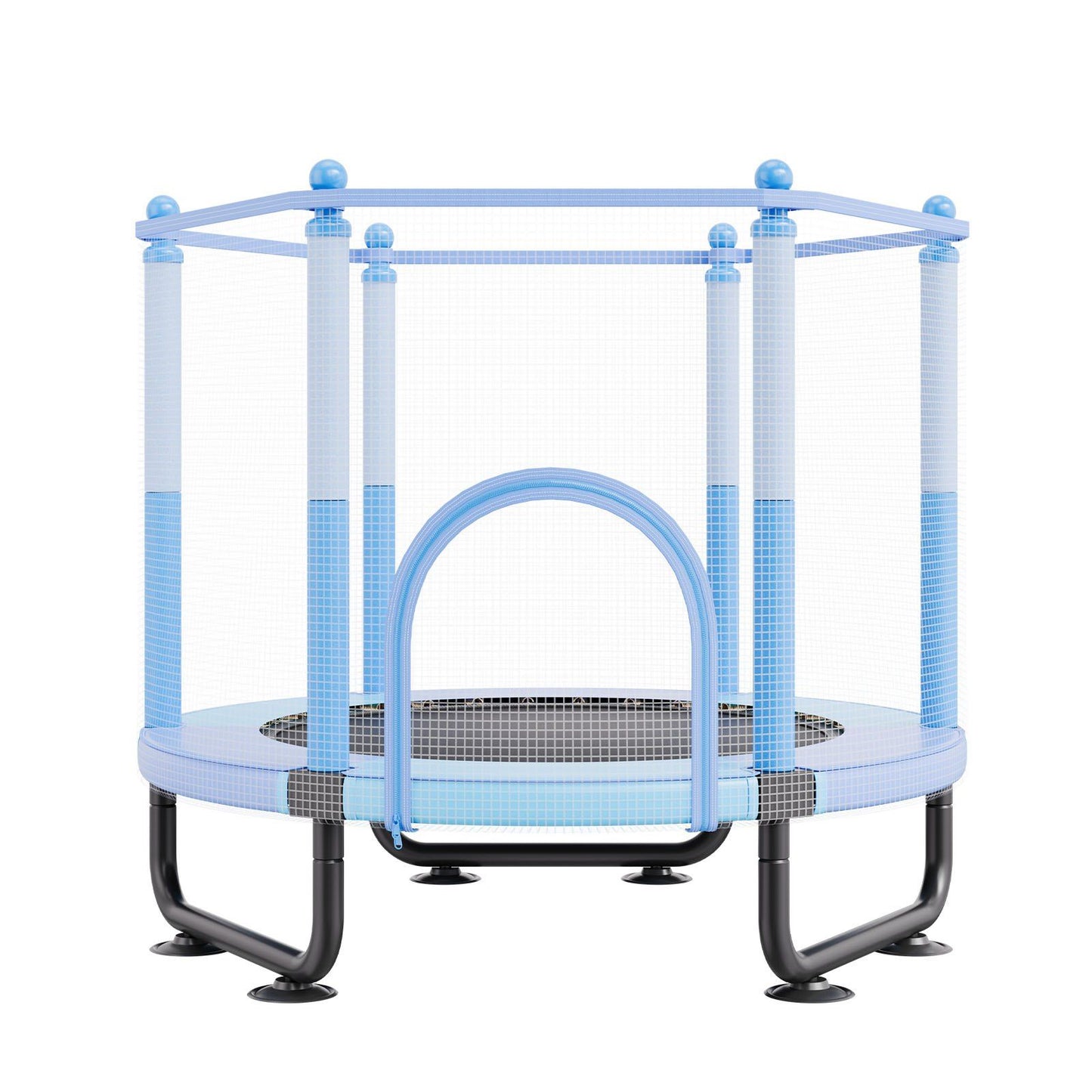 60" Kids Trampoline, 5FT Indoor Outdoor Trampoline, Mini Toddler Recreational Trampolinewith Safety Enclosure V952-DWYXBC60YCDW6KFK8V0