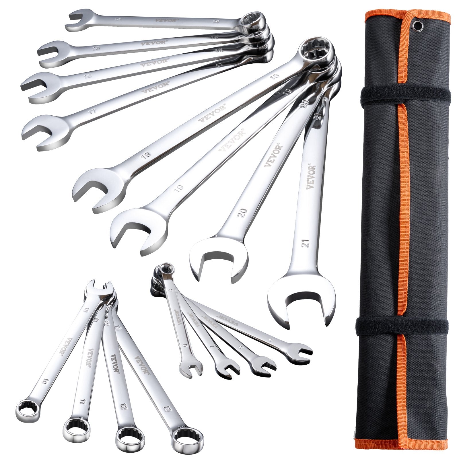 Combination Wrench Set 25-Piece Metric 6 mm to 32 mm with Roll-up Pouch V952-DXBSTZGDK25P2B3VYV0