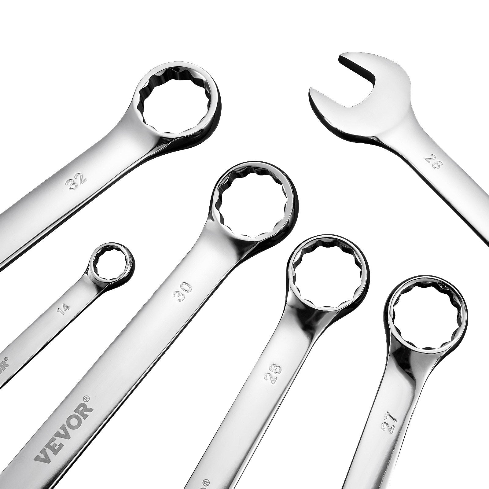 Combination Wrench Set 25-Piece Metric 6 mm to 32 mm with Roll-up Pouch V952-DXBSTZGDK25P2B3VYV0
