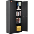 Metal Storage Cabinet with 2 Magnetic Doors and 4 Adjustable Shelves, 90 kg Capacity per Shelf, Locking Steel V952-DXCWJCQHY5180QYF4V0