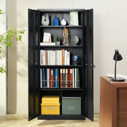 Metal Storage Cabinet with 2 Magnetic Doors and 4 Adjustable Shelves, 90 kg Capacity per Shelf, Locking Steel V952-DXCWJCQHY5180QYF4V0