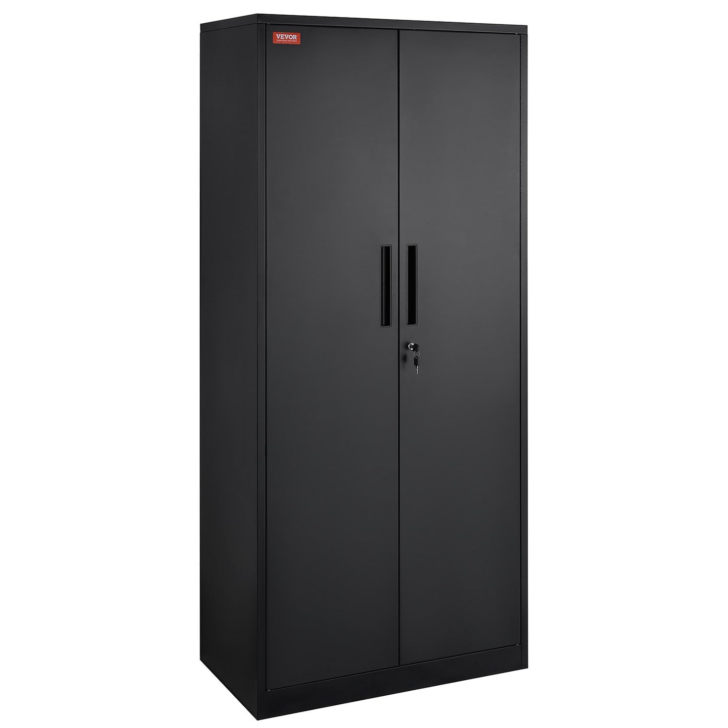 Metal Storage Cabinet with 2 Magnetic Doors and 4 Adjustable Shelves, 90 kg Capacity per Shelf, Locking Steel V952-DXCWJCQHY5180QYF4V0