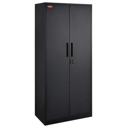 Metal Storage Cabinet with 2 Magnetic Doors and 4 Adjustable Shelves, 90 kg Capacity per Shelf, Locking Steel V952-DXCWJCQHY5180QYF4V0