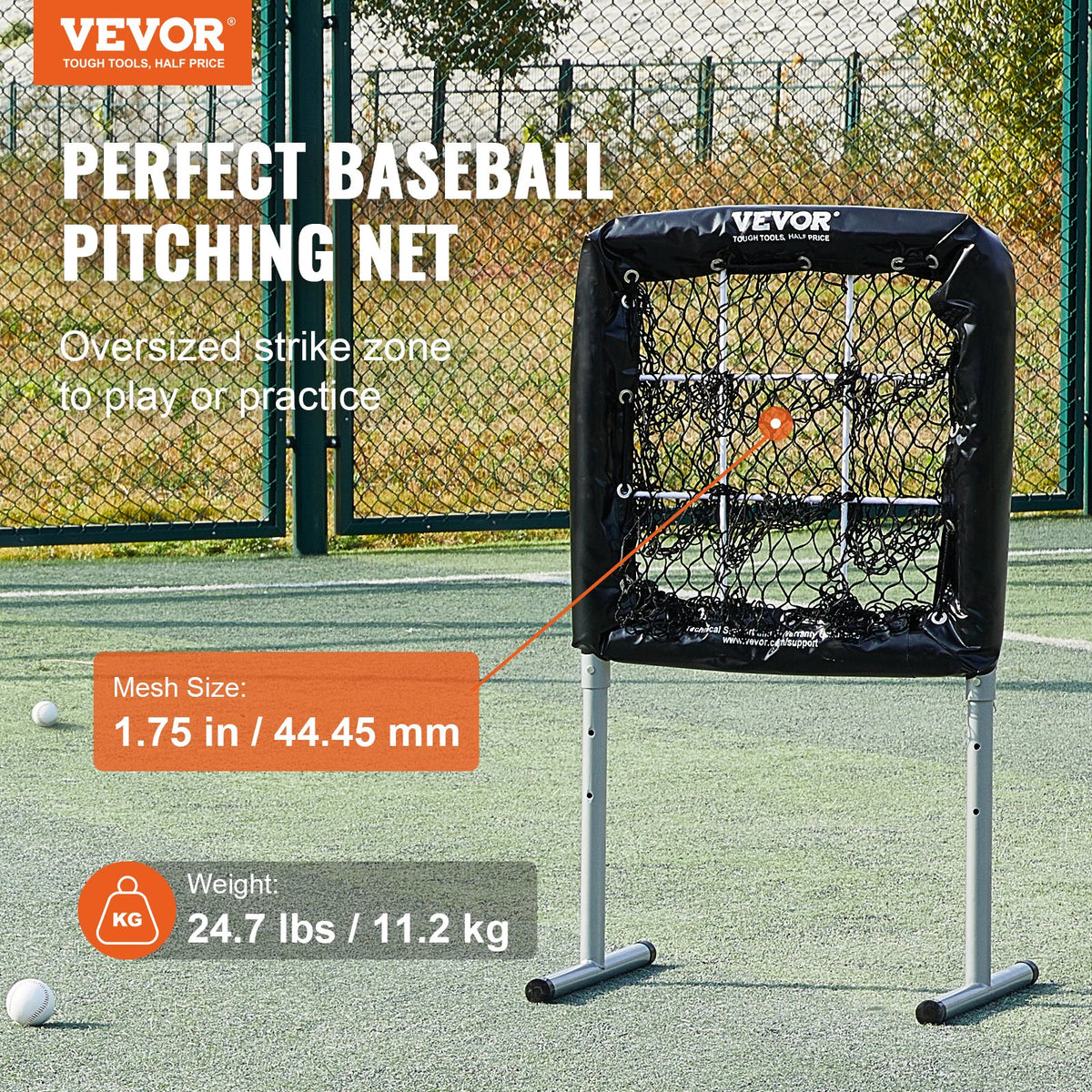 9 Hole Baseball Softball Pitching Net 9 Pocket Hitting Practice 28"x27" V952-DXGBQTQW2826IBCOYV0