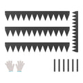Steel Landscape Edging, 4 Packs 40 x 6 in Rust-Resistant Metal Landscape Edging, Bendable Garden Edging V952-DXGJSPZ4PCS4ABKUJV0