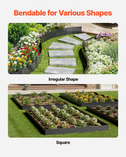 Steel Landscape Edging, 4 Packs 40 x 6 in Rust-Resistant Metal Landscape Edging, Bendable Garden Edging V952-DXGJSPZ4PCS4ABKUJV0