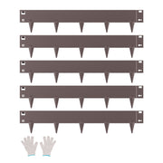 Steel Landscape Edging, 5 Packs 990 x 181 mm Rust-Resistant Metal Landscape Edging, Bendable Garden Edging V952-DXGJSPZ5PCS39ATCXV0