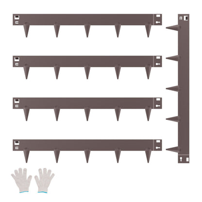 Steel Landscape Edging, 5 Packs 990 x 156 mm Rust-Resistant Metal Landscape Edging, Bendable Garden Edging V952-DXGJSPZ5PCS3ME5E9V0