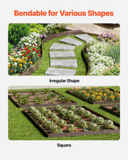 Steel Landscape Edging, 5 Packs 990 x 156 mm Rust-Resistant Metal Landscape Edging, Bendable Garden Edging V952-DXGJSPZ5PCS3ME5E9V0