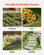 Steel Landscape Edging, 5 Packs 990 x 181 mm Rust-Resistant Metal Landscape Edging, Bendable Garden Edging V952-DXGJSPZ5PCS3VX1HEV0
