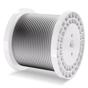 Carbon Steel Cable 6.35 mm 7 x 19 Steel Wire Rope 76.2 m Cable Railing V952-DXGSSDXQT14I95RCZV0