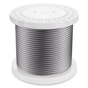 Carbon Steel Cable 6.35 mm 7 x 19 Steel Wire Rope 76.2 m Cable Railing V952-DXGSSDXQT14I95RCZV0