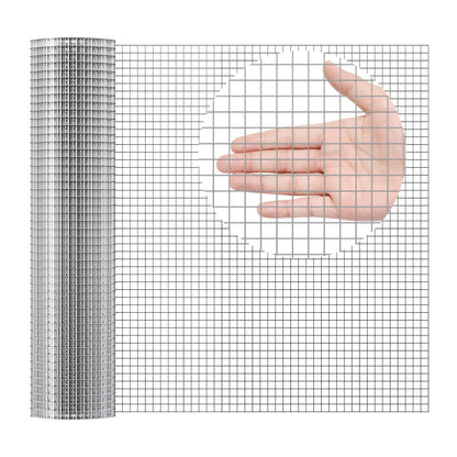 Hardware Cloth, 12.7mm 610mmx7.62m 19 Gauge, Hot Dipped Galvanized Wire Mesh Roll, Chicken Wire Fencing, Wire V952-DXGSWL24IN25CF4GSV0