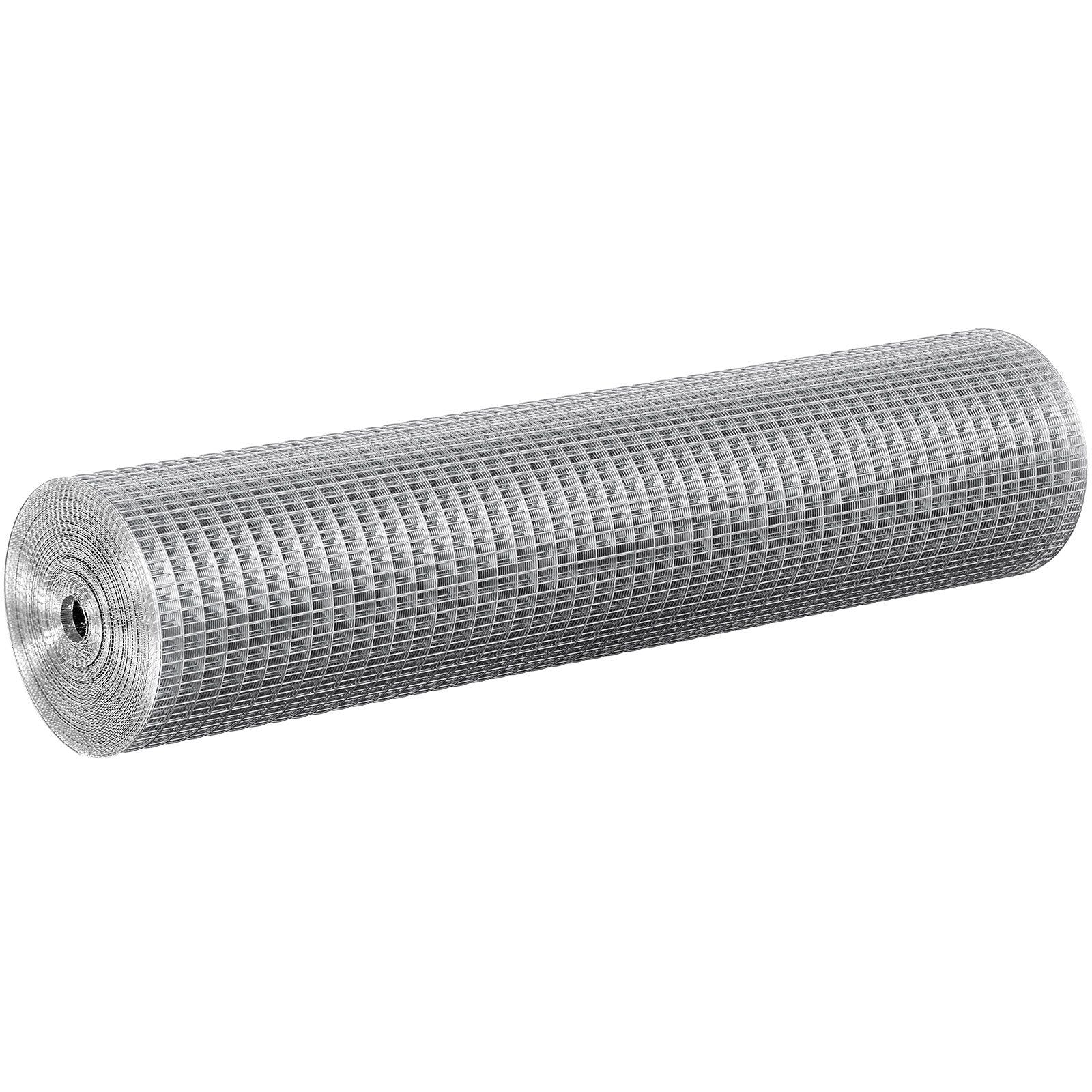 Hardware Cloth, 12.7mm 610mmx7.62m 19 Gauge, Hot Dipped Galvanized Wire Mesh Roll, Chicken Wire Fencing, Wire V952-DXGSWL24IN25CF4GSV0