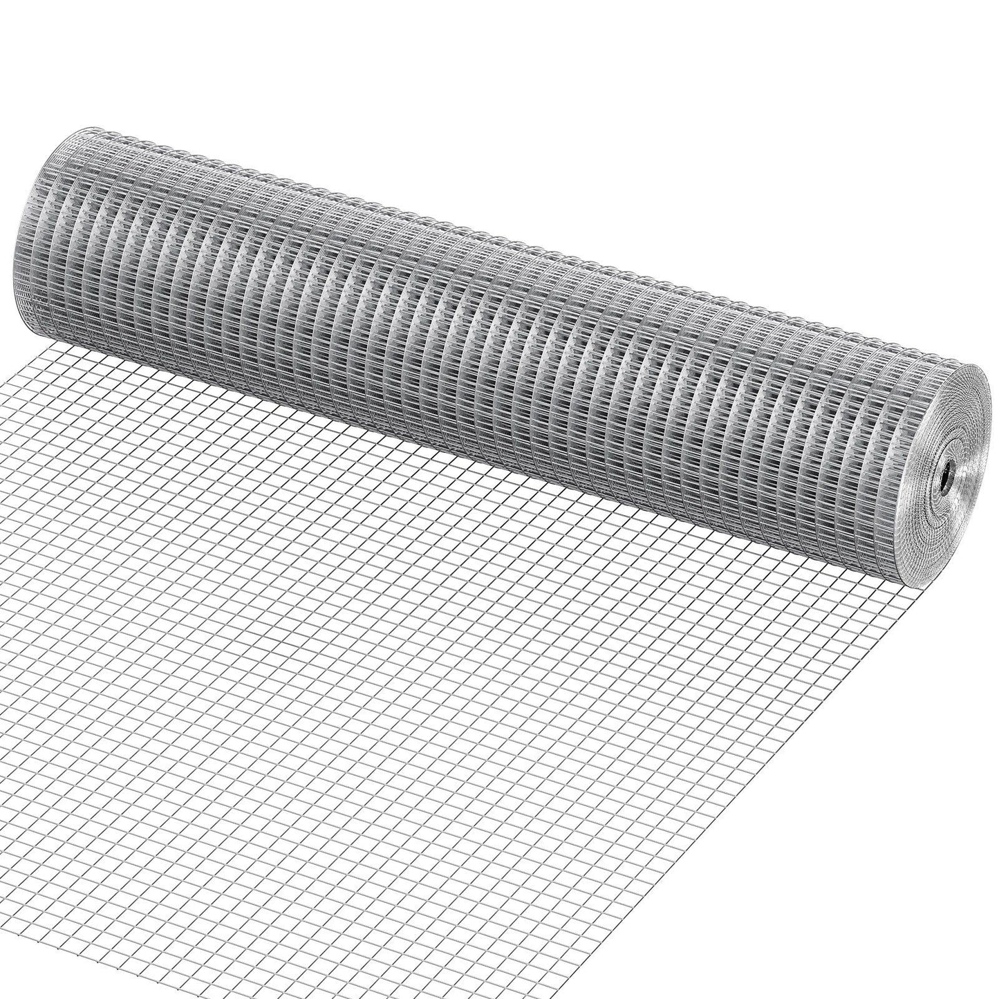 Hardware Cloth, 12.7mm 610mmx7.62m 19 Gauge, Hot Dipped Galvanized Wire Mesh Roll, Chicken Wire Fencing, Wire V952-DXGSWL24IN25CF4GSV0