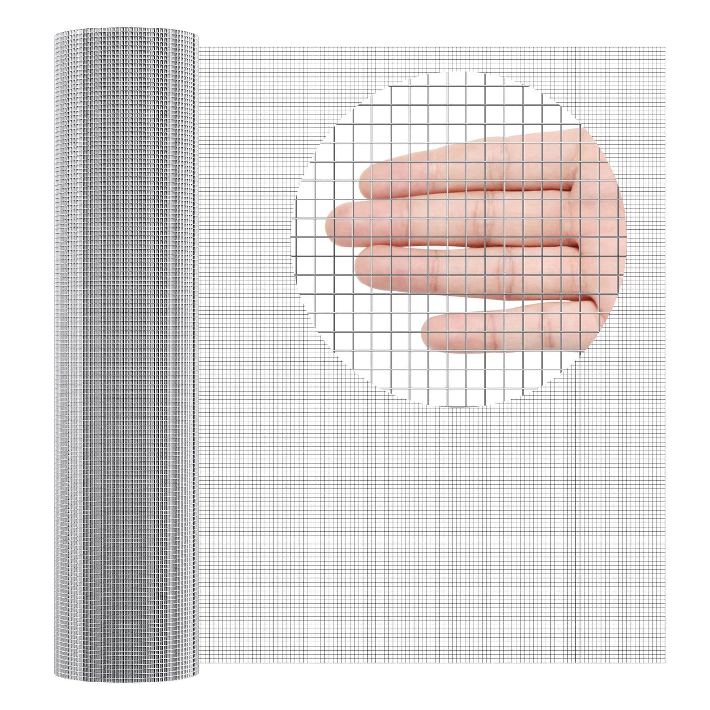 Hardware Cloth, 1/4 inch 36in x 100 ft 23 Gauge, Hot Dipped Galvanized Wire Mesh Roll, Chicken Wire Fencing, V952-DXGSWL36IN10L6KS7V0